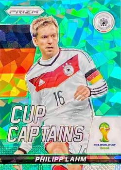 2014 Panini Prizm FIFA World Cup Brazil - Cup Captains Prizms Green Crystal #23 Philipp Lahm Front