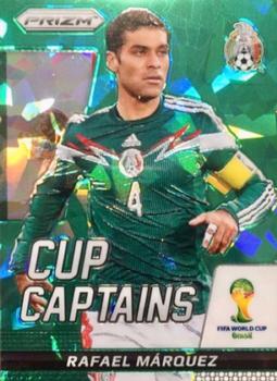 2014 Panini Prizm FIFA World Cup Brazil - Cup Captains Prizms Green Crystal #24 Rafael Marquez Front