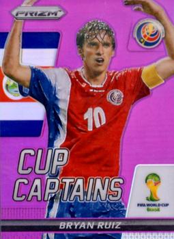 2014 Panini Prizm FIFA World Cup Brazil - Cup Captains Prizms Purple #3 Bryan Ruiz Front