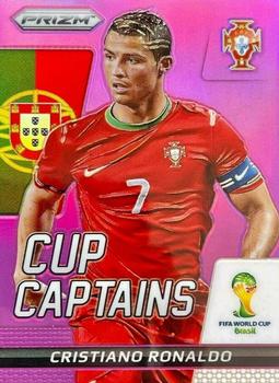2014 Panini Prizm FIFA World Cup Brazil - Cup Captains Prizms Purple #5 Cristiano Ronaldo Front
