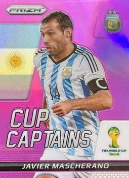2014 Panini Prizm FIFA World Cup Brazil - Cup Captains Prizms Purple #16 Javier Mascherano Front
