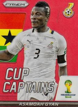 2014 Panini Prizm FIFA World Cup Brazil - Cup Captains Prizms Red #2 Asamoah Gyan Front