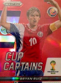 2014 Panini Prizm FIFA World Cup Brazil - Cup Captains Prizms Red #3 Bryan Ruiz Front