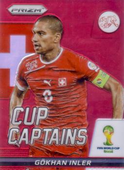 2014 Panini Prizm FIFA World Cup Brazil - Cup Captains Prizms Red #12 Gokhan Inler Front