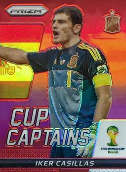 2014 Panini Prizm FIFA World Cup Brazil - Cup Captains Prizms Red #14 Iker Casillas Front