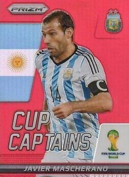 2014 Panini Prizm FIFA World Cup Brazil - Cup Captains Prizms Red #16 Javier Mascherano Front