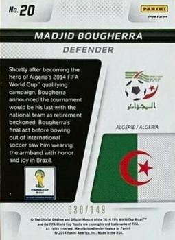 2014 Panini Prizm FIFA World Cup Brazil - Cup Captains Prizms Red #20 Madjid Bougherra Back