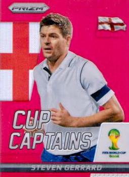 2014 Panini Prizm FIFA World Cup Brazil - Cup Captains Prizms Red #27 Steven Gerrard Front