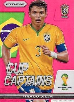 2014 Panini Prizm FIFA World Cup Brazil - Cup Captains Prizms Red #28 Thiago Silva Front