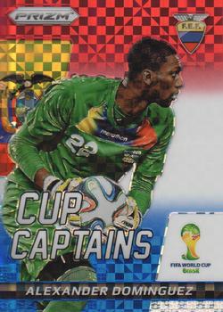 2014 Panini Prizm FIFA World Cup Brazil - Cup Captains Prizms Red, White and Blue Power Plaid #1 Alexander Dominguez Front
