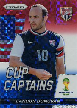 2014 Panini Prizm FIFA World Cup Brazil - Cup Captains Prizms Red, White and Blue Power Plaid #18 Landon Donovan Front