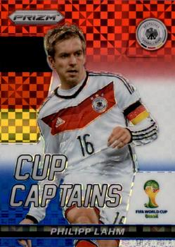 2014 Panini Prizm FIFA World Cup Brazil - Cup Captains Prizms Red, White and Blue Power Plaid #23 Philipp Lahm Front