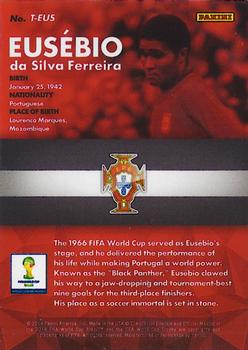 2014 Panini Prizm FIFA World Cup Brazil - Eusebio Tribute #T-EUS Eusébio Back