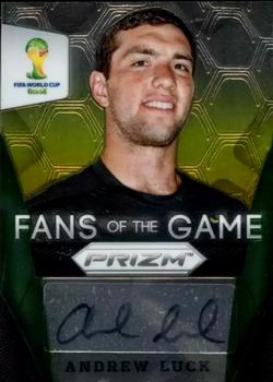 2014 Panini Prizm FIFA World Cup Brazil - Fans of the Game #2 Andrew Luck Front