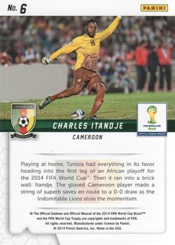 2014 Panini Prizm FIFA World Cup Brazil - Guardians #6 Charles Itandje Back