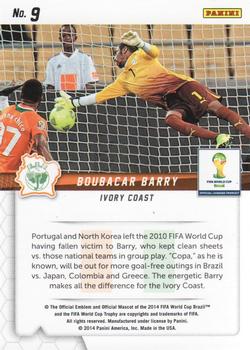 2014 Panini Prizm FIFA World Cup Brazil - Guardians #9 Boubacar Barry Back