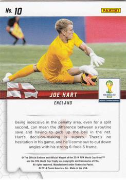2014 Panini Prizm FIFA World Cup Brazil - Guardians #10 Joe Hart Back