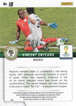 2014 Panini Prizm FIFA World Cup Brazil - Guardians #18 Vincent Enyeama Back