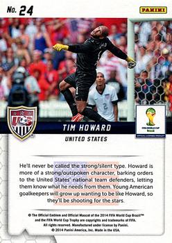 2014 Panini Prizm FIFA World Cup Brazil - Guardians #24 Tim Howard Back