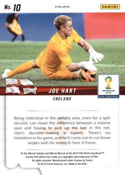 2014 Panini Prizm FIFA World Cup Brazil - Guardians Prizms #10 Joe Hart Back