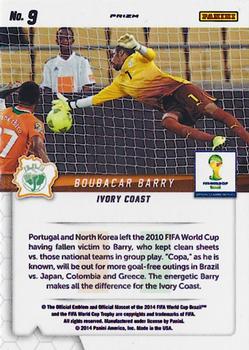 2014 Panini Prizm FIFA World Cup Brazil - Guardians Prizms #9 Boubacar Barry Back