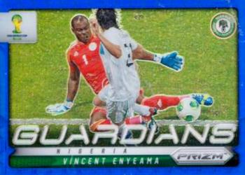 2014 Panini Prizm FIFA World Cup Brazil - Guardians Prizms Blue #18 Vincent Enyeama Front
