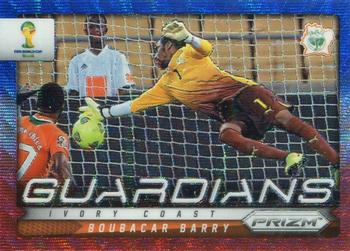 2014 Panini Prizm FIFA World Cup Brazil - Guardians Prizms Blue and Red Blue Wave #9 Boubacar Barry Front