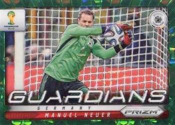 2014 Panini Prizm FIFA World Cup Brazil - Guardians Prizms Green Crystal #12 Manuel Neuer Front