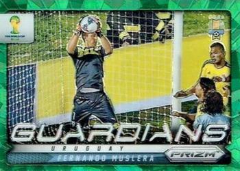 2014 Panini Prizm FIFA World Cup Brazil - Guardians Prizms Green Crystal #23 Fernando Muslera Front