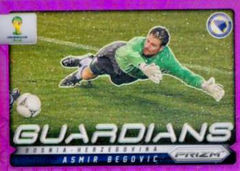 2014 Panini Prizm FIFA World Cup Brazil - Guardians Prizms Purple #4 Asmir Begovic Front