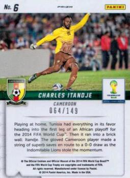 2014 Panini Prizm FIFA World Cup Brazil - Guardians Prizms Red #6 Charles Itandje Back