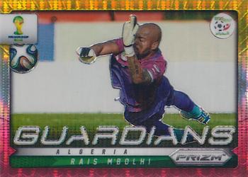 2014 Panini Prizm FIFA World Cup Brazil - Guardians Prizms Yellow and Red Pulsar #1 Rais M'Bolhi Front