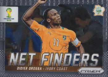 2014 Panini Prizm FIFA World Cup Brazil - Net Finders #8 Didier Drogba Front