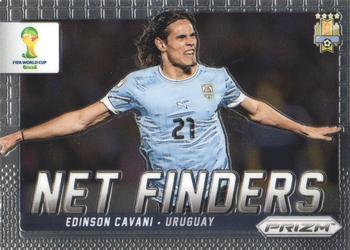 2014 Panini Prizm FIFA World Cup Brazil - Net Finders #23 Edinson Cavani Front