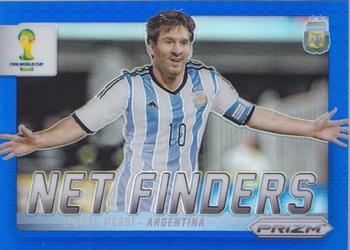 2014 Panini Prizm FIFA World Cup Brazil - Net Finders Prizms Blue #2 Lionel Messi Front