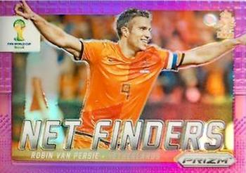 2014 Panini Prizm FIFA World Cup Brazil - Net Finders Prizms Purple #14 Robin van Persie Front