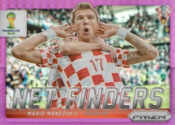 2014 Panini Prizm FIFA World Cup Brazil - Net Finders Prizms Purple #15 Mario Mandzukic Front