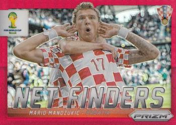 2014 Panini Prizm FIFA World Cup Brazil - Net Finders Prizms Red #15 Mario Mandzukic Front