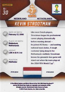 2014 Panini Prizm FIFA World Cup Brazil - Prizms #30 Kevin Strootman Back
