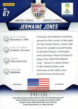 2014 Panini Prizm FIFA World Cup Brazil - Prizms Blue #67 Jermaine Jones Back