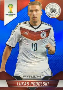 2014 Panini Prizm FIFA World Cup Brazil - Prizms Blue #92 Lukas Podolski Front