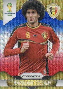 2014 Panini Prizm FIFA World Cup Brazil - Prizms Blue and Red Blue Wave #22 Marouane Fellaini Front