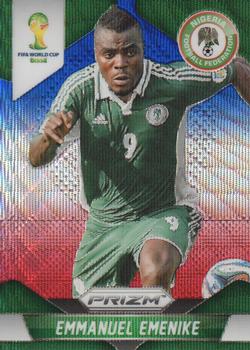 2014 Panini Prizm FIFA World Cup Brazil - Prizms Blue and Red Blue Wave #153 Emmanuel Emenike Front