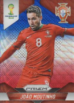 2014 Panini Prizm FIFA World Cup Brazil - Prizms Blue and Red Blue Wave #158 Joao Moutinho Front