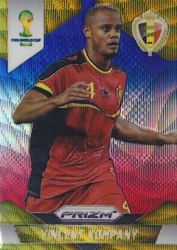 2014 Panini Prizm FIFA World Cup Brazil - Prizms Blue and Red Blue Wave #19 Vincent Kompany Front