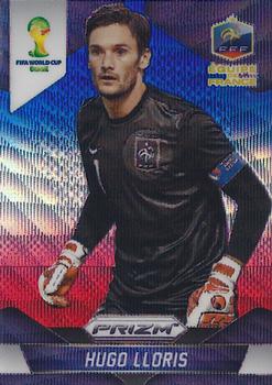 2014 Panini Prizm FIFA World Cup Brazil - Prizms Blue and Red Blue Wave #75 Hugo Lloris Front
