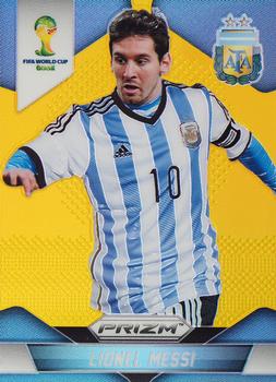 2014 Panini Prizm FIFA World Cup Brazil - Prizms Gold #12 Lionel Messi Front