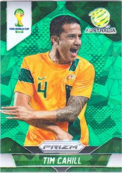 2014 Panini Prizm FIFA World Cup Brazil - Prizms Green Crystal #17 Tim Cahill Front