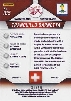 2014 Panini Prizm FIFA World Cup Brazil - Prizms Purple #185 Tranquillo Barnetta Back