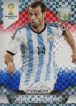 2014 Panini Prizm FIFA World Cup Brazil - Prizms Red, White and Blue Power Plaid #8 Javier Mascherano Front